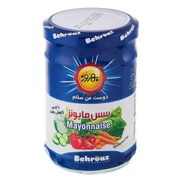 تصویر سس مایونز با چربی کاهش یافته بهروز 240 گرمی
