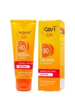 تصویر کرم ضدآفتاب کرم پودری بژ روشن spf90 ضدچروک آردن 50 میلی لیتری