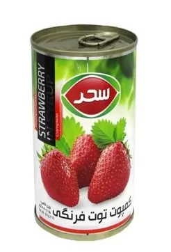 تصویر کمپوت توت فرنگی سحر 420 گرمی