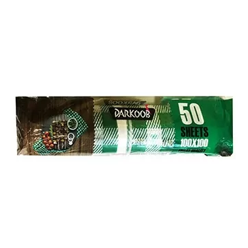 تصویر سفره یکبار مصرف سایز 100 در100 طرح برگ سبز دارکوب 50 متری