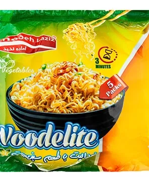 تصویر نودل سبزیجات آماده لذیذ 75 گرمی پک 5 عددی