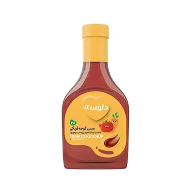 تصویر سس گوجه فرنگی کودک دلوسه 450 گرمی