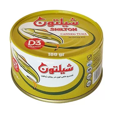 تصویر تن ماهی روغن زیتون شیلتون 180 گرمی