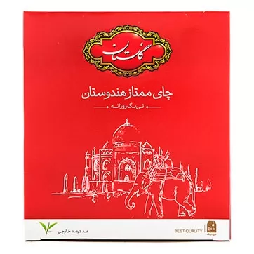 تصویر چای کیسه ای قرمز گلستان 100عددی