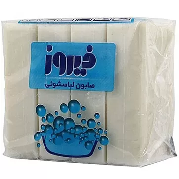 تصویر صابون لباسشویی فیروز 4 عددی 120 گرمی
