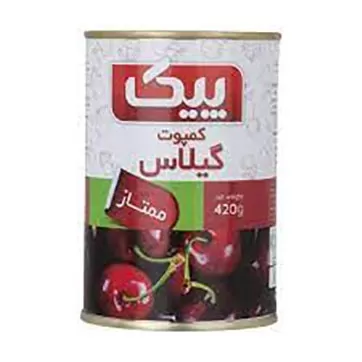 تصویر کمپوت گیلاس ممتاز پیک 420 گرمی