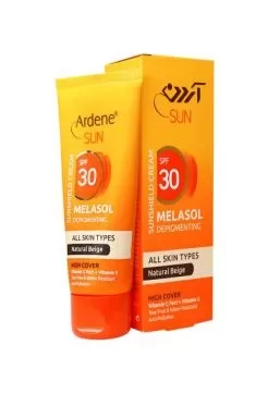 تصویر کرم ضدآفتاب کرم پودری بژ طبیعی spf30 ضدلک با پوشش بالا آردن 50 میلی لیتری