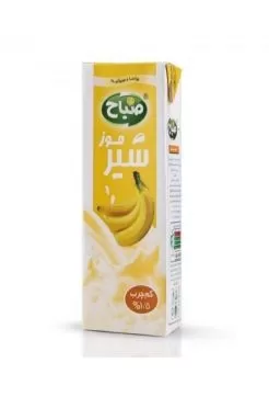 تصویر شیر موز کم چرب صباح 200 میلی لیتری