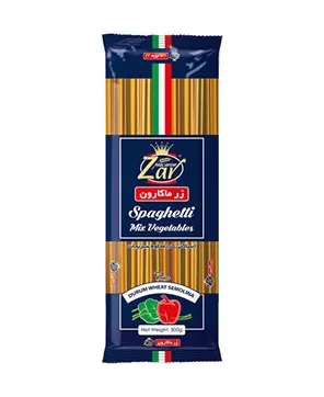 تصویر اسپاگتی قطر 1.5 سبزیجات زر ماکارون 500 گرمی