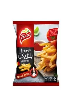 تصویر سیب‌زمینی فرنچ فرایز بلژیکی منجمد باتو 750 گرم