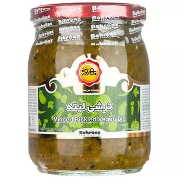 تصویر ترشی لیته بهروز 550 گرمی