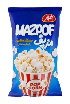 تصویر پاپ کرن نمکی متوسط مزمز 60 گرمی