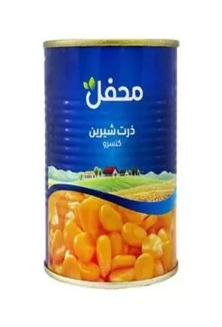 تصویر کنسرو ذرت شیرین محفل 380 گرمی