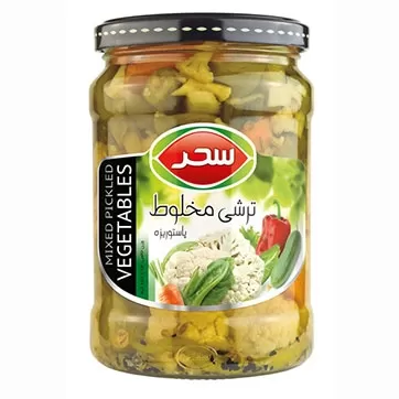 تصویر ترشی مخلوط سحر 650 گرمی