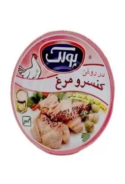 تصویر کنسرو مرغ پولک 180 گرمی