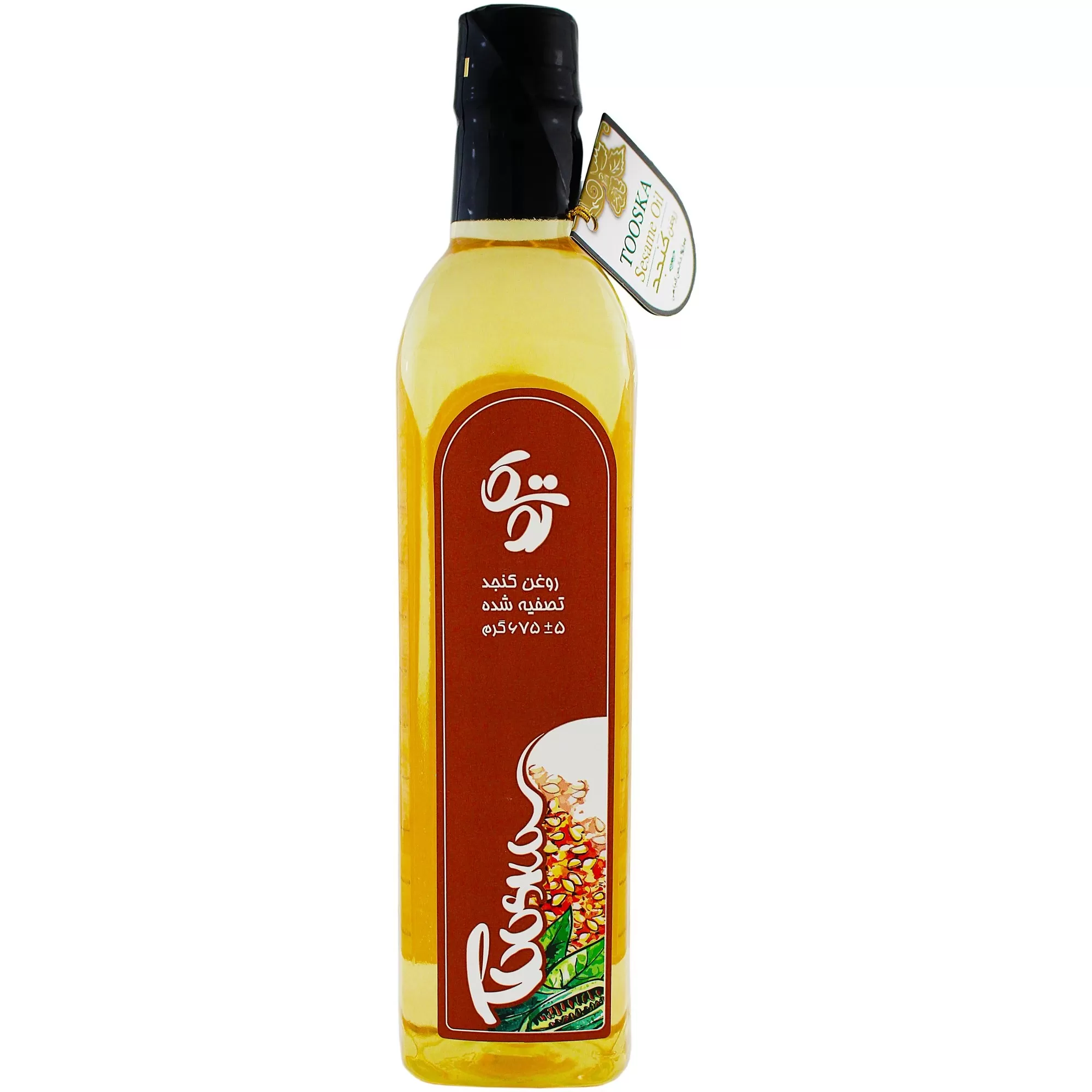 تصویر روغن کنجد تصفیه شده توسکا 675 میلی لیتری