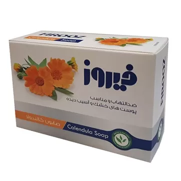تصویر صابون کالندولا فیروز 120 گرمی