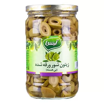تصویر زیتون شور اسلایس آرشیا 660 گرمی