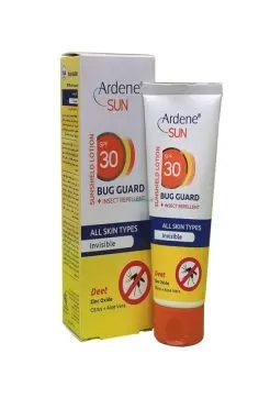 تصویر کرم ضدآفتاب بی رنگ spf30 با خاصیت دافع حشرات آردن 75 میلی لیتری