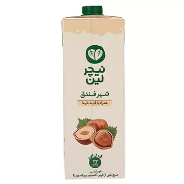 تصویر شیر فندق قند خرما نیچر لین 1000 میلی لیتری