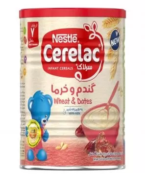تصویر سرلاک گندم و خرما از پایان 7 ماهگی نستله 400 گرمی