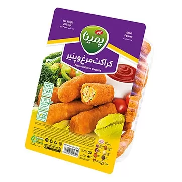 تصویر کراکت مرغ و پنیر پمینا 330 گرمی