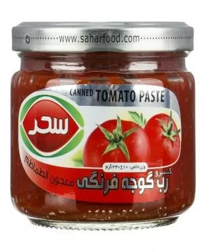 تصویر رب گوجه فرنگی سحر شیشه 340 گرمی