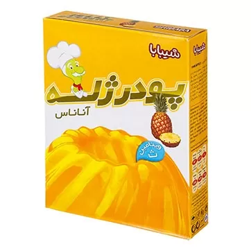 تصویر پودر ژله آناناس شیبابا 100 گرمی
