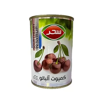 تصویر کمپوت آلبالو سحر 410 گرمی