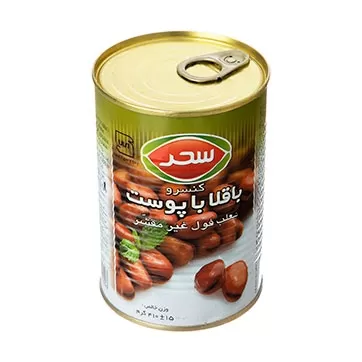 تصویر کنسرو باقالا سحر 410 گرمی