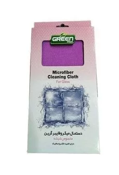 تصویر دستمال میکرو فایبر گرین مناسب شیشه