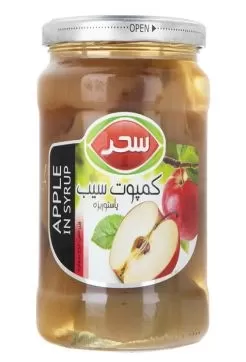 تصویر کمپوت سیب سحر 580 گرمی