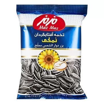 تصویر تخمه آفتابگردان نمکی مزمز 105 گرمی