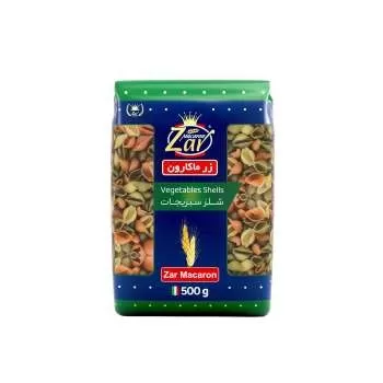 تصویر ماکارونی فرمی شلز سبزیجات زر ماکارون 500 گرمی
