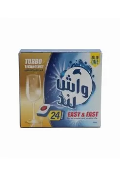 تصویر قرص ماشین ظرفشویی واش لند 24 عددی