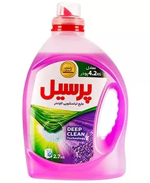 تصویر مایع ماشین لباسشویی با رایحه لاوندر پرسیل 2.7 لیتری