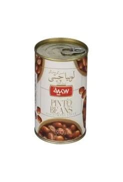 تصویر کنسرو لوبیا چیتی سمیه 380 گرمی