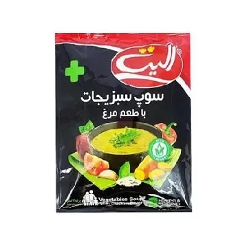 تصویر سوپ سبزیجات و مرغ الیت 80 گرمی