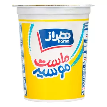 تصویر ماست چکیده موسیر سنتی هراز 450 گرمی