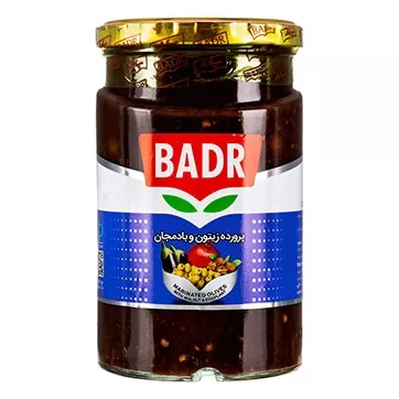 تصویر پرورده زیتون و بادمجان بدر 610 گرمی