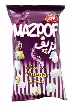 تصویر پاپ کرن سرکه ای متوسط مزمز 60 گرمی