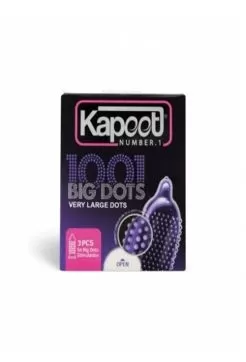 تصویر کاندوم Big dots هزار یک خار درشت کاپوت 3 عددی