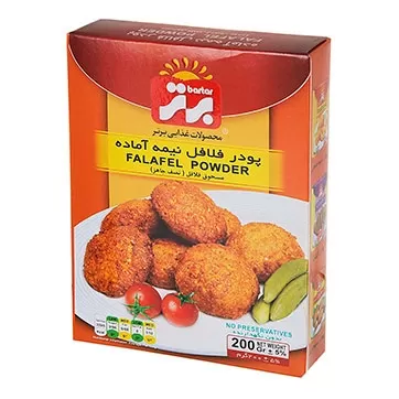 تصویر پودر فلافل برتر جعبه 200 گرمی