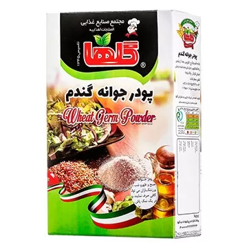 تصویر پودر جوانه گندم گلها جعبه ای 200 گرمی